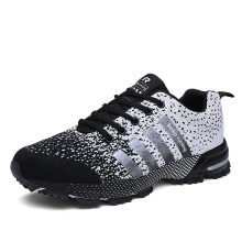 New style high quality walking men casual shoes mesh color matching women walking flat sole sneakers unisex wear